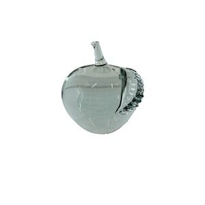 Acc Hand Made Crystal Clear Glass Apple‎ Paperweight Figurine Home Decor